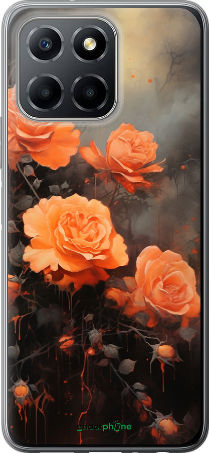 Силиконовый чехол Оранжевые розы для Huawei honor X6 - 5944u-3341 изображение 