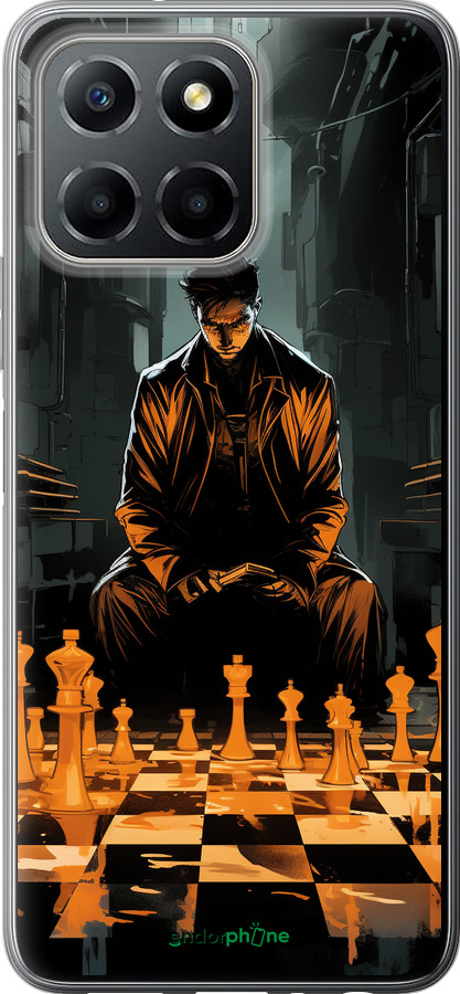 Силиконовый чехол Шахматы для Huawei honor X6 - 5951u-3341 изображение 