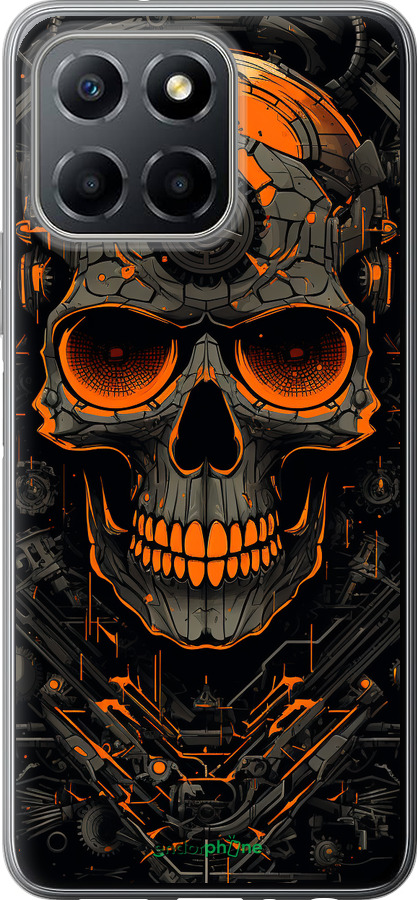 Силиконовый чехол Череп для Huawei honor X6 - 5952u-3341 изображение 