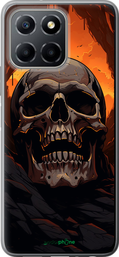 Силиконовый чехол Череп в пещере для Huawei honor X6 - 5959u-3341 изображение 