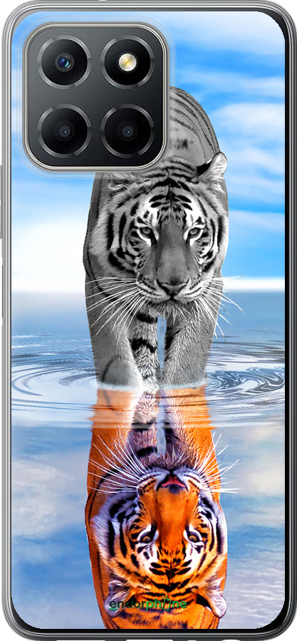 Силиконовый чехол Тигр для Huawei honor X6 - 6016u-3341 изображение 