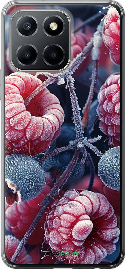Силиконовый чехол Морозные ягоды для Huawei honor X6 - 6033u-3341 изображение 