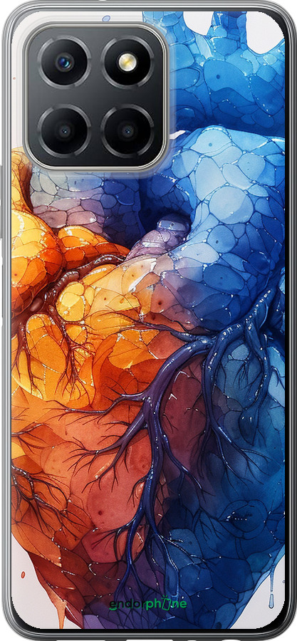 Силиконовый чехол Арт-сердце для Huawei honor X6 - 6034u-3341 изображение 