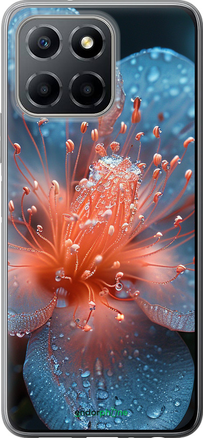 Силиконовый чехол Роса на цветке для Huawei honor X6 - 6039u-3341 изображение 