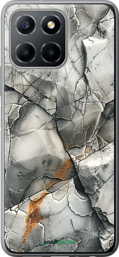 Силиконовый чехол Серый мрамор для Huawei honor X6 - 6041u-3341 изображение 