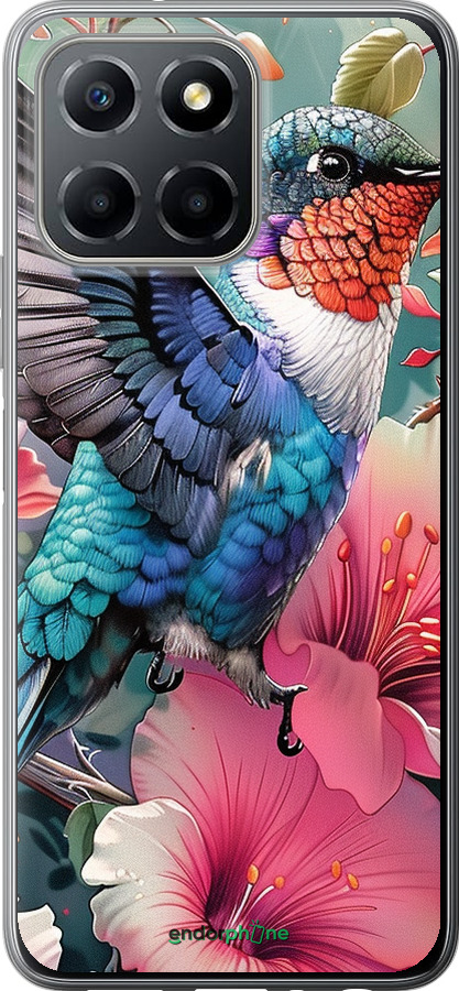 Силиконовый чехол Сказочная колибри для Huawei honor X6 - 6051u-3341 изображение 