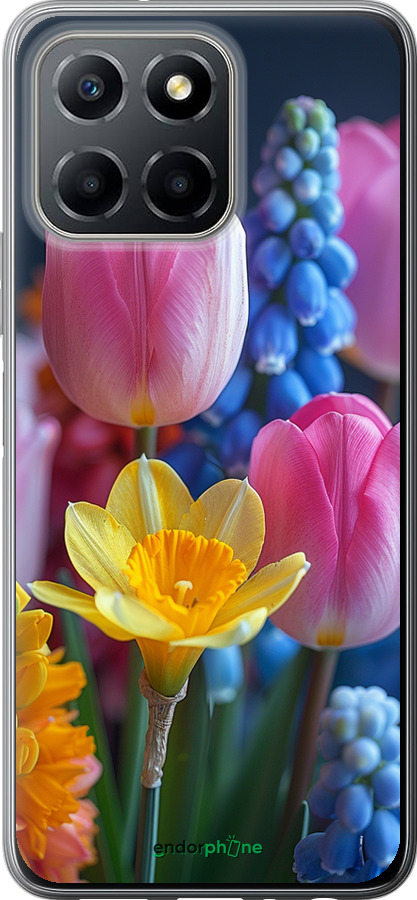 Силиконовый чехол Весенние цветы для Huawei honor X6 - 6058u-3341 изображение 