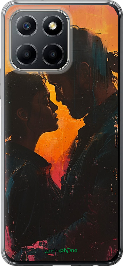 Силиконовый чехол Любовь на полотне для Huawei honor X6 - 6067u-3341 изображение 