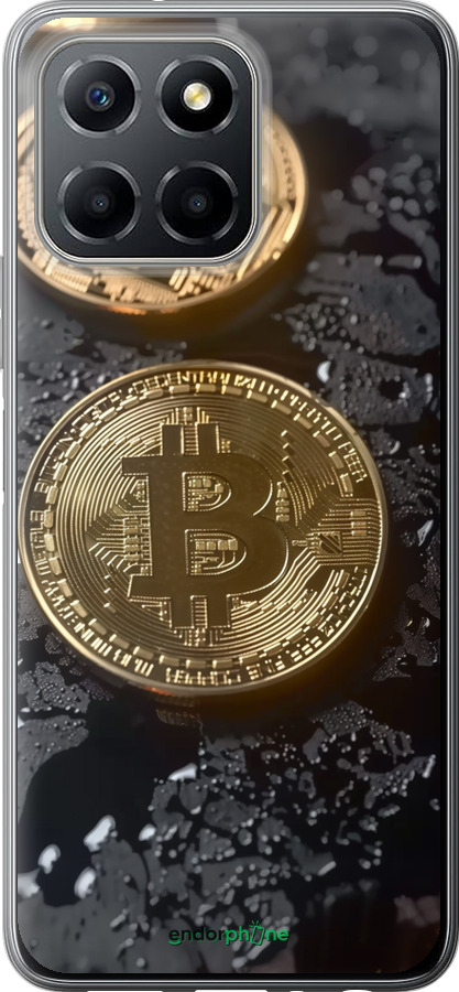 Силиконовый чехол Вулканический Bitcoin для Huawei honor X6 - 6092u-3341 изображение 