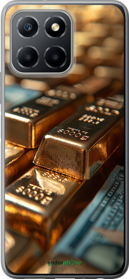 Силиконовый чехол Сияние золота для Huawei honor X6 - 6104u-3341 изображение 