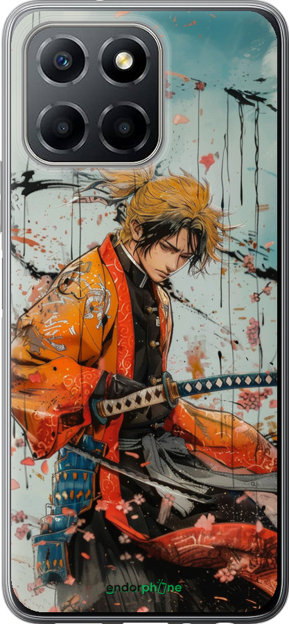 Силиконовый чехол Agatsuma Zenitsu: Убийца демонов для Huawei honor X6 - 6118u-3341 изображение 