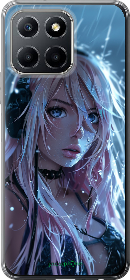 Силиконовый чехол Неоновый дождь для Huawei honor X6 - 6119u-3341 изображение 