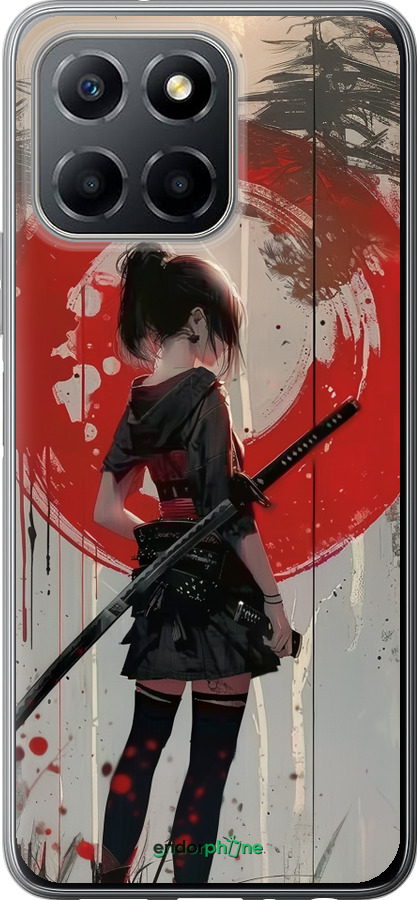 Силиконовый чехол Сумерки воина: Танец с катаной для Huawei honor X6 - 6123u-3341 изображение 