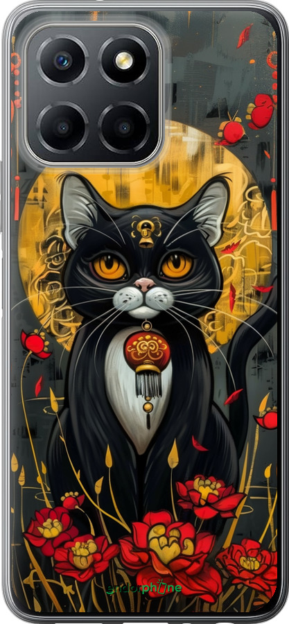 Силиконовый чехол China Cat для Huawei Honor X8 5G - 6134u-4149 изображение 