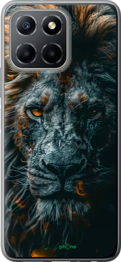Силиконовый чехол Лев в сумерках для Huawei Honor X8 5G - 6154u-4149 изображение 