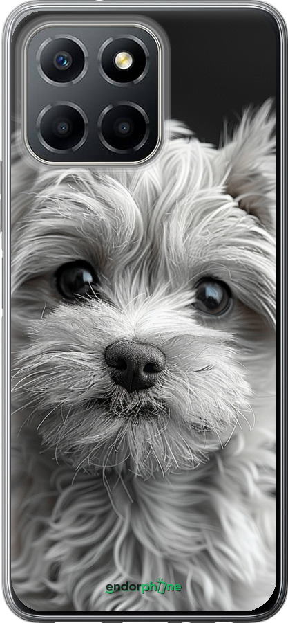 Силиконовый чехол Мальтипу на чорном фоне для Huawei honor X6 - 6156u-3341 изображение 