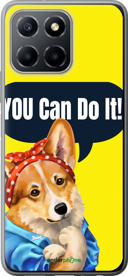 Силиконовый чехол чехол с корги You Can Do It для Huawei honor X6 - 6184u-3341 изображение 
