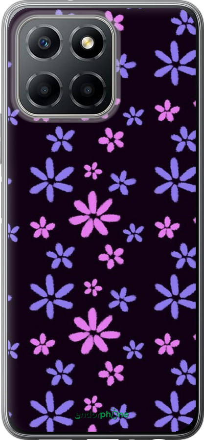 Силиконовый чехол с  цветами для Huawei Honor X8 5G - 6258u-4149 изображение 