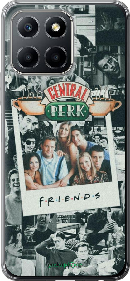 Силиконовый чехол Друзья для Huawei Honor X8 5G - 6276u-4149 изображение 