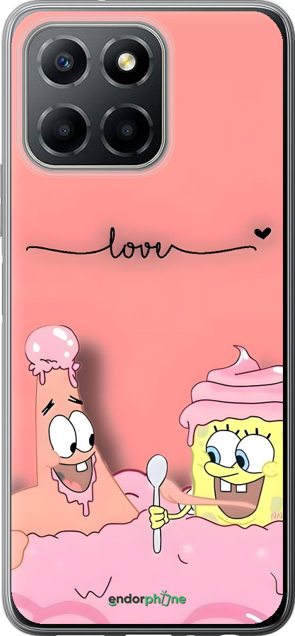 Силиконовый чехол Спанч Боб для Huawei honor X6 - 6282u-3341 изображение 