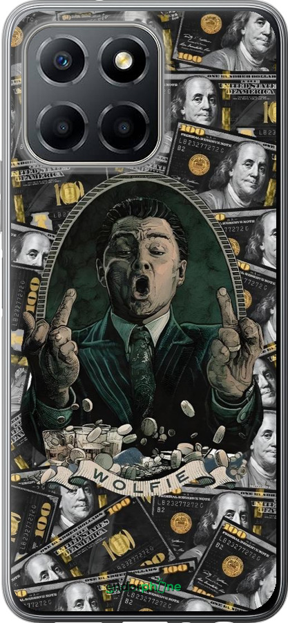 Силиконовый чехол Волк с валл стрит для Huawei honor X6 - 6287u-3341 изображение 