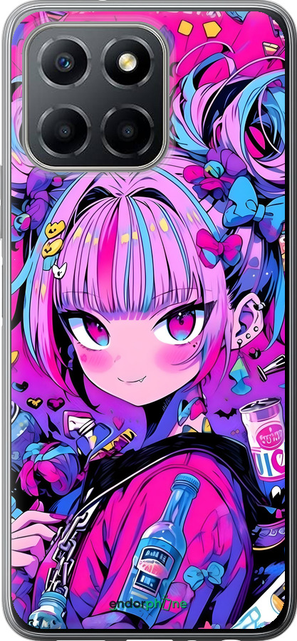 Силиконовый чехол Аниме милаха для Huawei honor X6 - 6314u-3341 изображение 