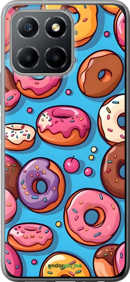 Силиконовый чехол Пончики для Huawei honor X6 - 6318u-3341 изображение 