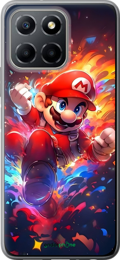 Силиконовый чехол Супер Марио для Huawei Honor X8 5G - 6342u-4149 изображение 