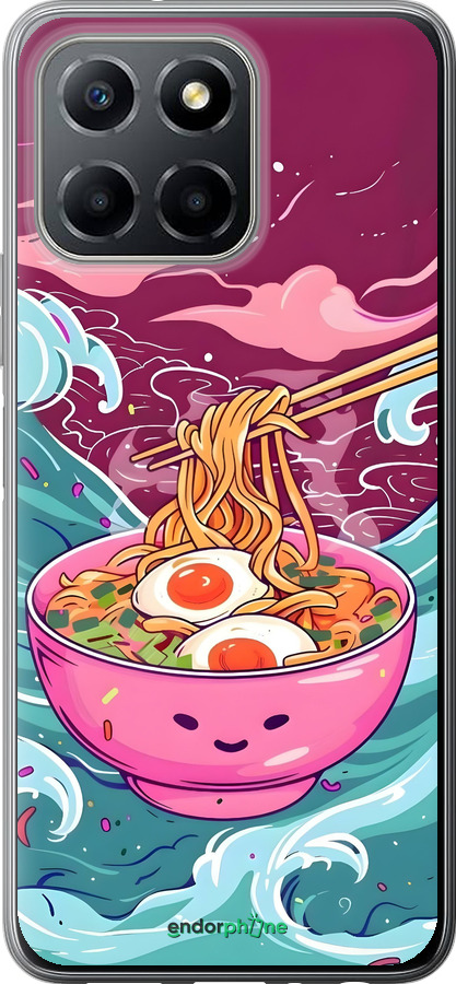 Силиконовый чехол Рамен для Huawei Honor X8 5G - 6360u-4149 изображение 