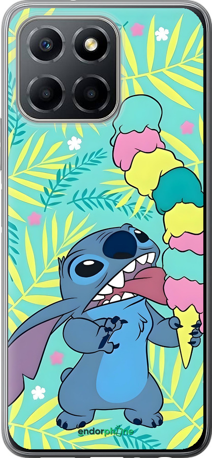 Силиконовый чехол Стич для Huawei honor X6 - 6361u-3341 изображение 