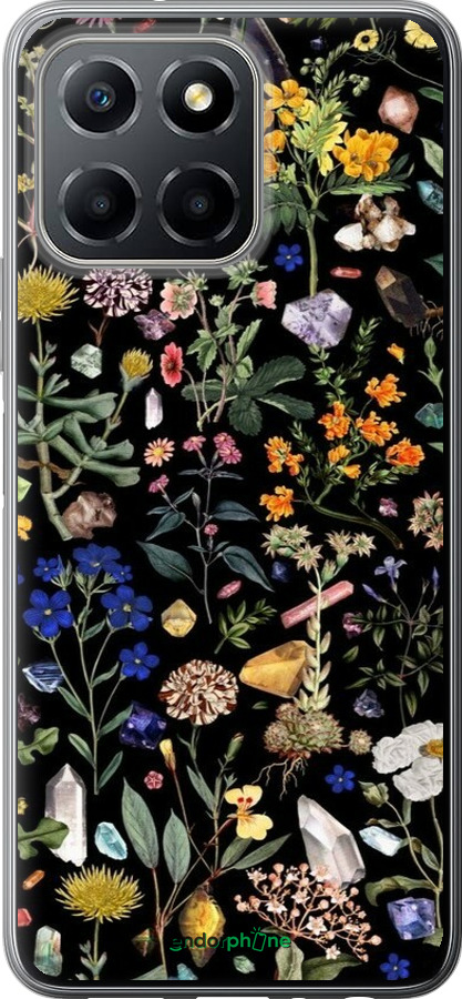 Силиконовый чехол С цветами для Huawei honor X6 - 6422u-3341 изображение 