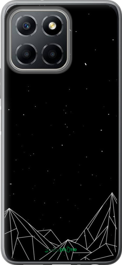 Силиконовый чехол Черно белые абстрактные горы для Huawei honor X6 - 6437u-3341 изображение 
