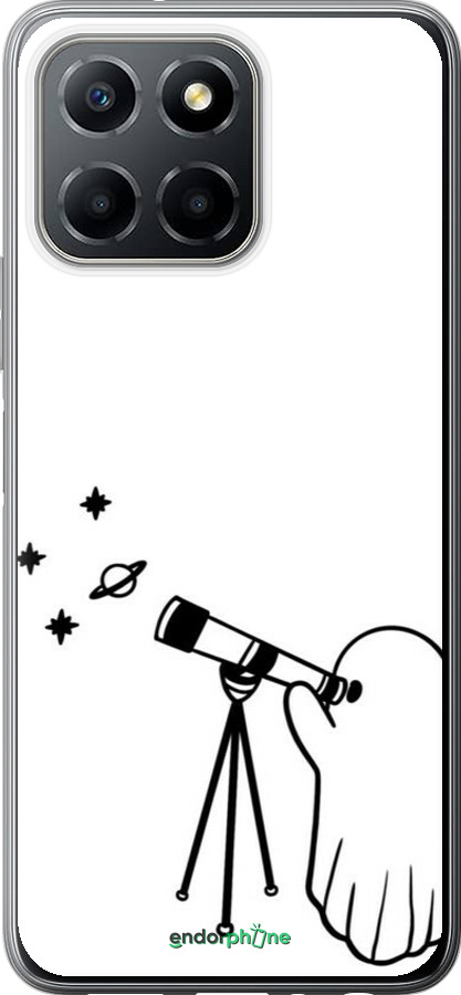 Силиконовый чехол Привидение астроном для Huawei honor X6 - 6444u-3341 изображение 