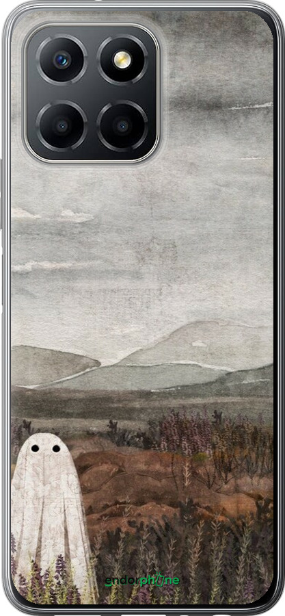 Силиконовый чехол Одинокий призрак на фоне гор для Huawei honor X6 - 6486u-3341 изображение 