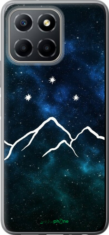 Силіконовий чехол Гори та зірки намальовані на тлі галактики для Huawei honor X6 - 6490u-3341 изображение 