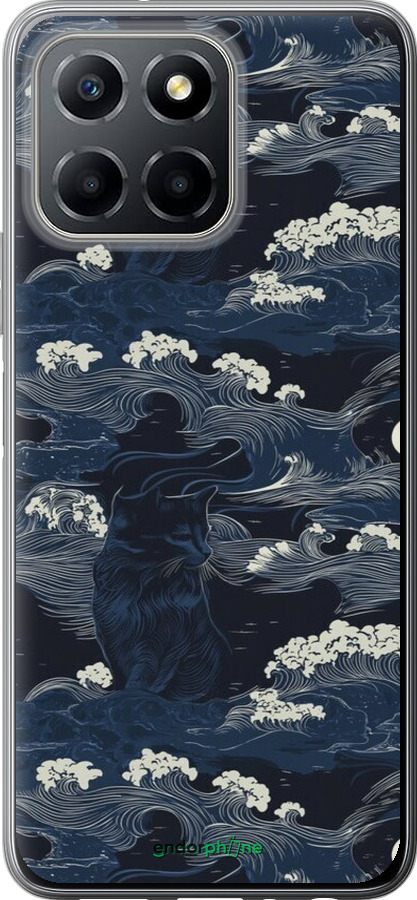 Силиконовый чехол Морская тематика в стиле арт-деко для Huawei honor X6 - 6520u-3341 изображение 