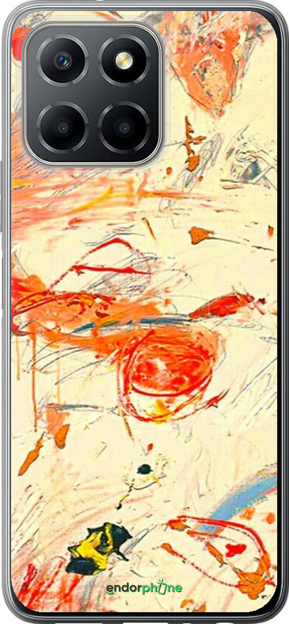 Силиконовый чехол Динамичная картина с хаотичными мазками для Huawei honor X6 - 6540u-3341 изображение 