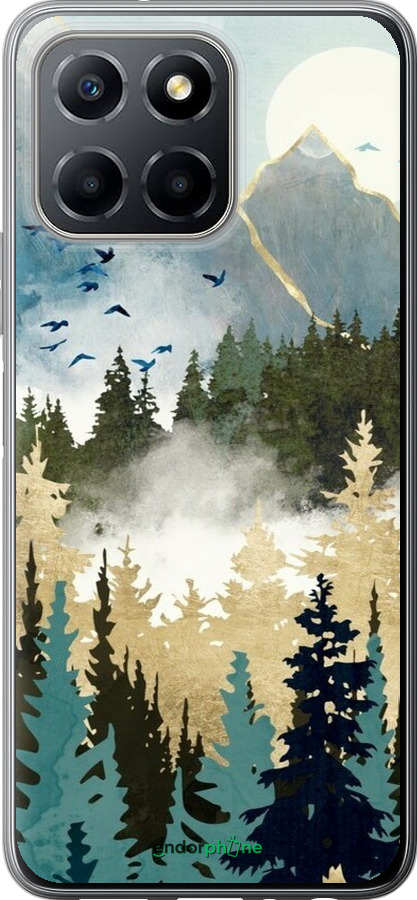 Силиконовый чехол С изображением лесного пейзажа для Huawei honor X6 - 6548u-3341 изображение 