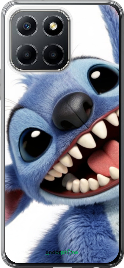 Силиконовый чехол Стич для Huawei Honor X8 5G - 6684u-4149 изображение 