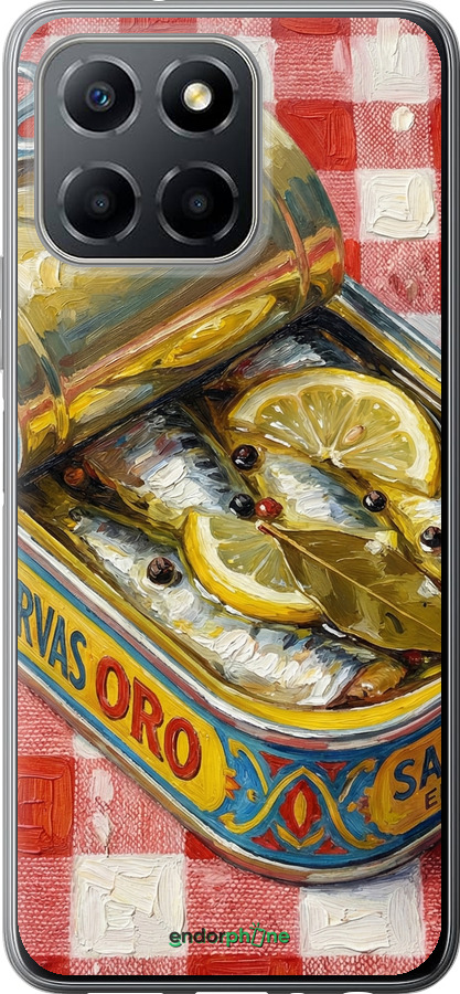 Силиконовый чехол Vintage Sardine Tin Phone для Huawei honor X6 - 6772u-3341 изображение 