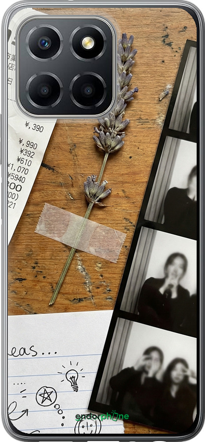 Силіконовий чехол Aesthetic Scrapbook Collage для Huawei Honor X8 5G - 6773u-4149 изображение 