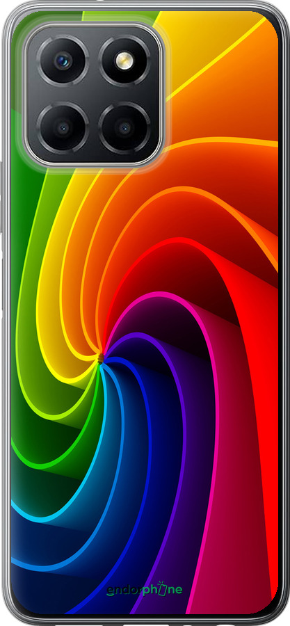 Силиконовый чехол Радужный вихрь для Huawei honor X6 - 747u-3341 изображение 