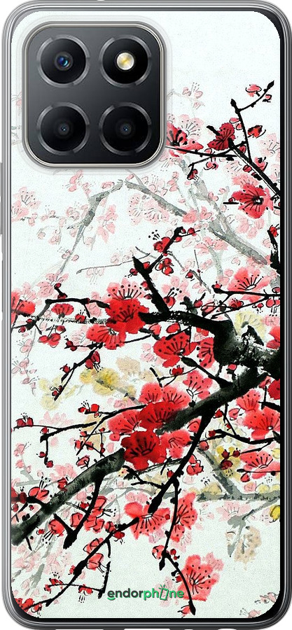 Силиконовый чехол Цветущий куст для Huawei honor X6 - 831u-3341 изображение 