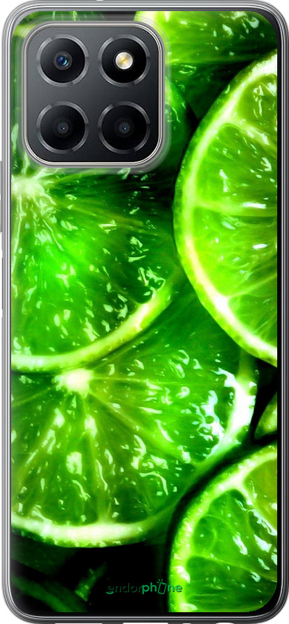Силиконовый чехол Зелёные дольки лимона для Huawei honor X6 - 852u-3341 изображение 