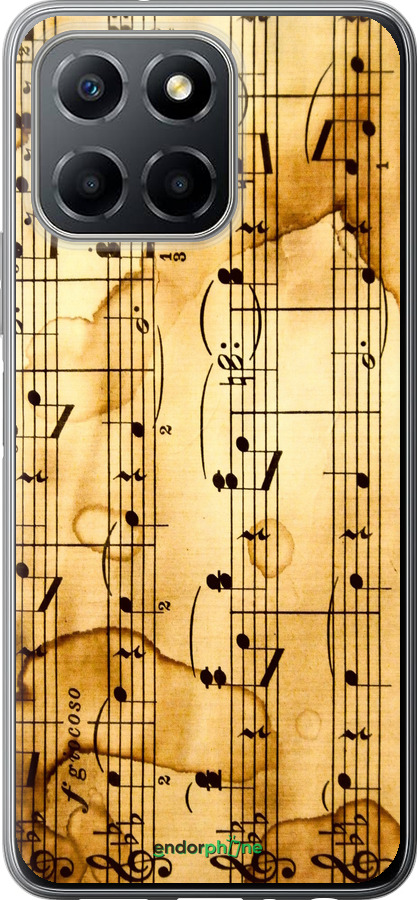 Силиконовый чехол Ноты для Huawei honor X6 - 905u-3341 изображение 