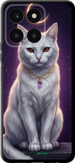 TPU чехол Mystic White Cat Gothic Dark Purple Gold для Huawei honor X6A - 6805b-3340 изображение 