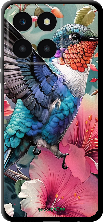 TPU чехол Сказочная колибри для Huawei honor X6A - 6051b-3340 изображение 