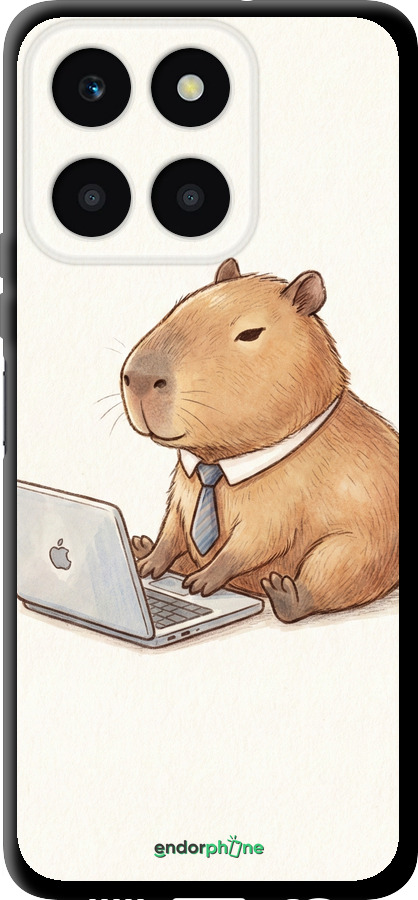 TPU чехол Funny Capybara CEO Working для Huawei honor X6A - 6777b-3340 изображение 