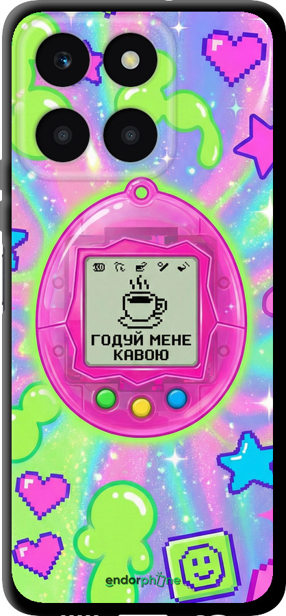 TPU чехол Y2K Aesthetic Retro Pet: Годуй мене кавою для Huawei honor X6A - 6784b-3340 изображение 