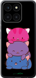 Силиконовый чехол Милые кошки для Huawei honor X6A - 6518u-3340 изображение 